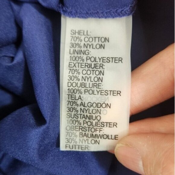 Shani Lace Asymmetrical Sharkbite Hem Midi Blue Women Size 16 - Picture 7 of 7